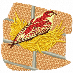 Small Birds Embroidery Design 6